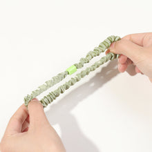 Load image into Gallery viewer, IVYU Scrunchies Silk Satin with diamonds Hair Ties - Elestics Ponytail Holder Hair Bands Small Scrunchy For Thick Curl Hair No Crease Hair Ties Accessories Soft Ropes No Hurt Your Hair for Women and Girls - Ivyu Beauty