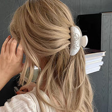 Load image into Gallery viewer, IVYU Bride Claw Hair Clip, Aileam White Acrylic Hair Clip Banana Barrettes, Rhinestone Bride Logo, Bachelorette Party Decorations Bridesmaid Gift Shower Wedding