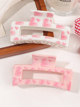 Load image into Gallery viewer, IVYU Hair Clips-Square Heart Print Limited Edition Claw Clip - Ivyu Beauty