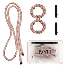 Load image into Gallery viewer, IVYU Extre Long Satin Heatless Hair Curler Set - Heatless Curls Overnight, Hair Rollers for Soft Curls & Frizz-Free Styling, No Heat Curlers To Sleep in, Jumbo Curling Rod Headband - Ivyu Beauty