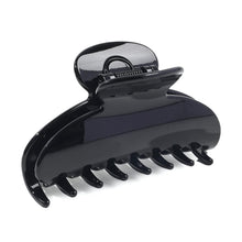 将图片加载到图库查看器,Black Hair Claw Clip for Women, Premium PC Material for Long-Term Use, 4.1 Inch Big Strong Hold No Slip Hair Clips for Thick or Thin Hair, Includes 2 Black Satin Scrunchies