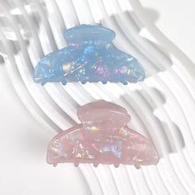 将图片加载到图库查看器,Medium Hair Claw Clips for Women, Strong Hold Non Slip Claw Clips, Jelly Marble Pink and Blue Hair Clips for Thin Medium Thick Hair, French Jaw Clips Hair Accessories for Women Girls 2 Pack 3.3 Inch