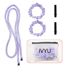 Load image into Gallery viewer, IVYU Extre Long Satin Heatless Hair Curler Set - Heatless Curls Overnight, Hair Rollers for Soft Curls & Frizz-Free Styling, No Heat Curlers To Sleep in, Jumbo Curling Rod Headband - Ivyu Beauty