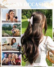 Load image into Gallery viewer, IVYU 4 Large Hair Claw Clips - Acrylic Big Hair Clips for Thick Hair Strong Hold Hair Jaw Clips Non-slip Banana Hair Barrettes Clips for Women Girls (Sparkle - Ivyu Beauty