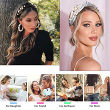Load image into Gallery viewer, Fashion Pearl Knotted Headbands for Women - Wide No Slip Diademas Para Mujer De Moda 2025 Head Bands Large Accessories Gift for Girl - Ivyu Beauty