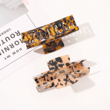 Load image into Gallery viewer, IVYU Hair Clip for Women-Elegant Tortoise Leopard Square Claw Clips - Ivyu Beauty