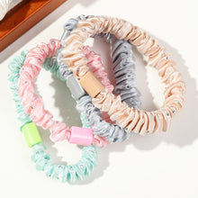 Load image into Gallery viewer, IVYU Scrunchies Silk Satin with diamonds Hair Ties - Elestics Ponytail Holder Hair Bands Small Scrunchy For Thick Curl Hair No Crease Hair Ties Accessories Soft Ropes No Hurt Your Hair for Women and Girls - Ivyu Beauty