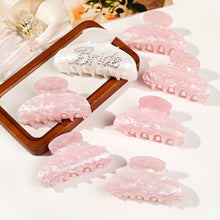 Load image into Gallery viewer, IVYU Bride Claw Hair Clip, Aileam White Acrylic Hair Clip Banana Barrettes, Rhinestone Bride Logo, Bachelorette Party Decorations Bridesmaid Gift Shower Wedding