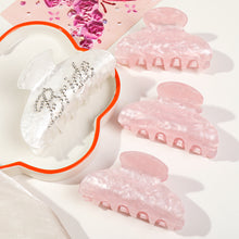 Load image into Gallery viewer, IVYU Bride Claw Hair Clip, Aileam White Acrylic Hair Clip Banana Barrettes, Rhinestone Bride Logo, Bachelorette Party Decorations Bridesmaid Gift Shower Wedding