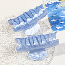 Load image into Gallery viewer, IVYU Bride Claw Hair Clip, Aileam White Acrylic Hair Clip Banana Barrettes, Rhinestone Bride Logo, Bachelorette Party Decorations Bridesmaid Gift Shower Wedding