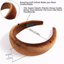 Load image into Gallery viewer, IVYU Headbands for Women Head Bands -Hair Accessories Velvet Padded Cute Beauty Fashion Hairbands Girls Vintage Head Hair Bands Boho Wide Band - Ivyu Beauty