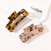Load image into Gallery viewer, IVYU Hair Clip for Women-Elegant Tortoise Leopard Square Claw Clips - Ivyu Beauty