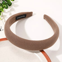 Load image into Gallery viewer, IVYU Padded Thick Brown Headbands for Women-5Pcs Wide Plain Turban Headband Fashion Hair Bands Headwear Barrette Styling Tools Accessories with Solid Colors - Ivyu Beauty