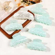 Load image into Gallery viewer, IVYU Bride Claw Hair Clip, Aileam White Acrylic Hair Clip Banana Barrettes, Rhinestone Bride Logo, Bachelorette Party Decorations Bridesmaid Gift Shower Wedding