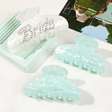 Load image into Gallery viewer, IVYU Bride Claw Hair Clip, Aileam White Acrylic Hair Clip Banana Barrettes, Rhinestone Bride Logo, Bachelorette Party Decorations Bridesmaid Gift Shower Wedding