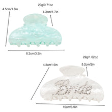 Load image into Gallery viewer, IVYU Bride Claw Hair Clip, Aileam White Acrylic Hair Clip Banana Barrettes, Rhinestone Bride Logo, Bachelorette Party Decorations Bridesmaid Gift Shower Wedding