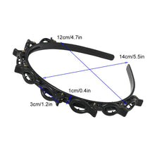 Load image into Gallery viewer, Ivyu Headbands for Women Head bands Hair Bands for Girls Thin Plastic Headband with Clips, Fashion Braided Headbands Double Layer Twist Plait Hair Tools, Double Bangs Hairstyle Hairpin for Work out - Ivyu Beauty