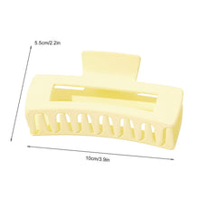 Load image into Gallery viewer, Ivyu Large Plastic Matte Jumbo Nonslip Claw Hair Clips White Black Gray - Ivyu Beauty