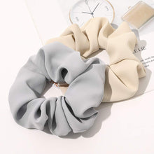 将图片加载到图库查看器,Ivyu Big Scrunchie for Girls White Pink Beige Gray - Ivyu Beauty