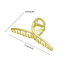 Load image into Gallery viewer, Ivyu Hair Claw Clips for Women - Nonslip Large Gold Metal Barrettes Matte Claw Hair Clips Accessories for Girls French Fashion Strong Hold Jumbo No Damage Hairclips for Thick Long Curly Hair Clips - Ivyu Beauty