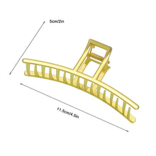 Load image into Gallery viewer, Ivyu Hair Claw Clips for Women - Nonslip Large Gold Banana Metal Barrettes Matte Claw Hair Clips Accessories for Girls French Fashion Strong Hold Jumbo No Damage Hairclips for Thick Long Curly Hair - Ivyu Beauty