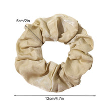 Load image into Gallery viewer, IVYU Silk Satin Scrunchies Women Hair Ties - 4 Big Scrunchy Ponytail Holder No Crease Hair Bands Soft Elastic No Hurt Your Hair for Vsco Girl Women Gray Dark Green Light Green Beige - Ivyu Beauty