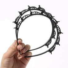 Load image into Gallery viewer, Ivyu Headbands for Women Head bands for Girls Thin Plastic Headband with Clips Hair Bands Fashion Braided Headbands Double Layer Twist Plait Hair Tools Double Bangs Hairstyle Hairpin for Work out Black - Ivyu Beauty