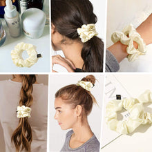 Load image into Gallery viewer, Ivyu Scrunchies Women Hair Ties Satin Silk - For Thick Curl Hair No Crease Ponytail Holder - Ivyu Beauty