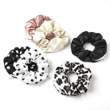 Load image into Gallery viewer, Pocket Scrunchies with Zipper Stash Hair Ties Soft Silk Satin Scrunchy - Ivyu Beauty