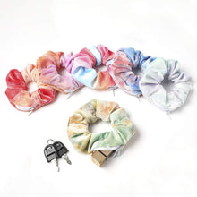 Load image into Gallery viewer, Ivyu Velvet Pocket Scrunchies with Zipper Stash Scrunchy Hair Ties (LOBAB-011) - Ivyu Beauty