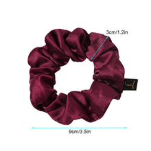 Load image into Gallery viewer, Ivyu Scrunchies Hair Ties Satin Silk Red - Ivyu Beauty