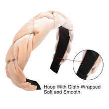 Load image into Gallery viewer, IVYU Big Padded Velet Braided Headbands Women Hair Head Bands - Ivyu Beauty