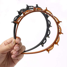 Load image into Gallery viewer, Ivyu Headbands for Women Head bands Hair Bands for Girls Thin Plastic Headband with Clips, Fashion Braided Headbands Double Layer Twist Plait Hair Tools, Double Bangs Hairstyle Hairpin for Work out - Ivyu Beauty