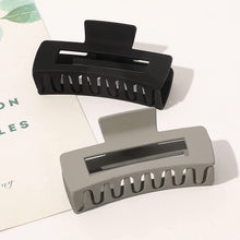 Load image into Gallery viewer, Ivyu Large Plastic Matte Jumbo Nonslip Claw Hair Clips White Black Gray - Ivyu Beauty