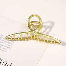 Load image into Gallery viewer, Ivyu Hair Claw Clips for Women - Nonslip Large Gold Metal Barrettes Matte Claw Hair Clips Accessories for Girls French Fashion Strong Hold Jumbo No Damage Hairclips for Thick Long Curly Hair Joint - Ivyu Beauty