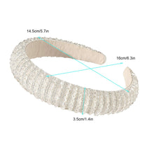 Load image into Gallery viewer, Ivyu Rhinestone Headbands for Women Girls - Jeweled Head Bands Glitter White - Ivyu Beauty