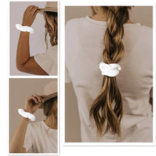 Load image into Gallery viewer, Velvet Scrunchies Hair Ties Women - Ivyu16 Pack White Big Cute Scrunchy Vsco Girl Stuff Scrunchie Holder Gift for Women Hair Ties Elastic Bands - Ivyu Beauty