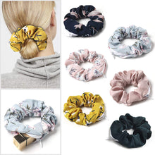 Load image into Gallery viewer, Ivyu Pocket Scrunchies with Zipper Stash Chiffon Scrunchy Hair Ties (LOBAB-012) - Ivyu Beauty