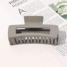 Load image into Gallery viewer, Ivyu Large Plastic Matte Jumbo Nonslip Claw Hair Clips White Black Gray - Ivyu Beauty