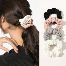 Load image into Gallery viewer, Scrunchies Hair Ties Scrunchy for Women Girls Cute Hairties for Thick Curl Hair No Crease Hair Accessories Soft Ropes Ponytail Holder No Hurt Your Hair - Ivyu Beauty