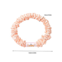 Load image into Gallery viewer, Scrunchies Silk Satin Hair Ties - Small Mini Thin Elestics Ponytail Holder Hair Bands Skinny Scrunchy For Thick Curl Hair No Crease Hair Ties Soft Accessories No Hurt Your Hair for Women and Girls - Ivyu Beauty