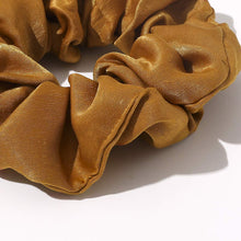 Load image into Gallery viewer, Silk Satin Scrunchies Women Hair Ties - Ivyu Big Scrunchy Ponytail Holder No Crease Hair Bands Soft Elastic No Hurt Your Hair for Vsco Girl Women Beige Gray Dard Yellow Light Yellow - Ivyu Beauty