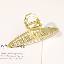 Load image into Gallery viewer, Ivyu Hair Claw Clips for Women - Nonslip Large Gold Metal Barrettes Matte Claw Hair Clips Accessories for Girls French Fashion Strong Hold Jumbo No Damage Hairclips for Thick Long Curly Hair Joint - Ivyu Beauty