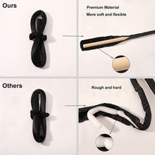 Load image into Gallery viewer, Hair Rollers for Long Hair Curlers Heatless Curls Flexi Rods Jumbo Large Big No Heat Hair Roller Can Sleep In Soft Foam Curling Rods Hair Rollers Overnight for Women Gril's Make Up Black Pink Color - Ivyu Beauty