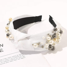 Load image into Gallery viewer, Ivyu Fashion Pearl Knotted Headbands for Women - Wide No Slip Diademas Para Mujer De Moda 2025 Head Bands Large Accessories Gift for Girl - Ivyu Beauty
