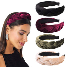 Load image into Gallery viewer, IVYU Big Padded Velet Braided Headbands Women Hair Head Bands - Ivyu Beauty
