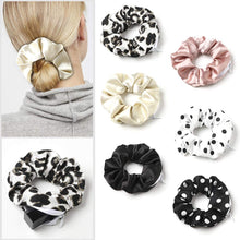 Load image into Gallery viewer, Pocket Scrunchies with Zipper Stash Hair Ties Soft Silk Satin Scrunchy - Ivyu Beauty