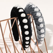 Load image into Gallery viewer, Ivyu Headbands for Women Head Bands - Diademas Para Mujer De Moda Velvet Pearl Headband Hair Accessories Hairbands for Girls No Slip Fashion Cute Headband Gifts for Women Black Gray - Ivyu Beauty