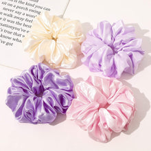 Load image into Gallery viewer, Scrunchies Hair Ties for Women - Big Silk Satin Scrunchie Exra Large Jumbo Gaint Oversized Cute Chiffon Scrunchy for Curl Thick Hair Ligas Para el Cabello De Mujer Hair Accessories Gift for Girls - Ivyu Beauty