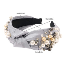 Load image into Gallery viewer, Ivyu Fashion Pearl Knotted Headbands for Women - Wide No Slip Diademas Para Mujer De Moda 2025 Head Bands Large Accessories Gift for Girl - Ivyu Beauty